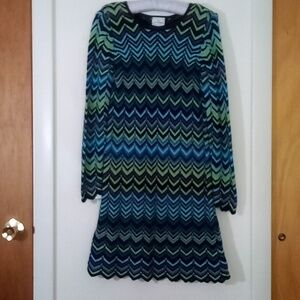 Hanna Andersson knit long sleeve knit dress size small